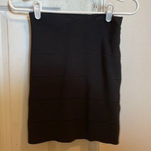 BCBG MAXAZRIA black A line skirt